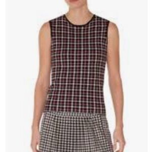 Akris Punto Glen Check Tank Top Size 2US
